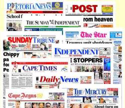 Das Sortiment an Zeitungen und Zeitschriften ist in Sdafrika riesig