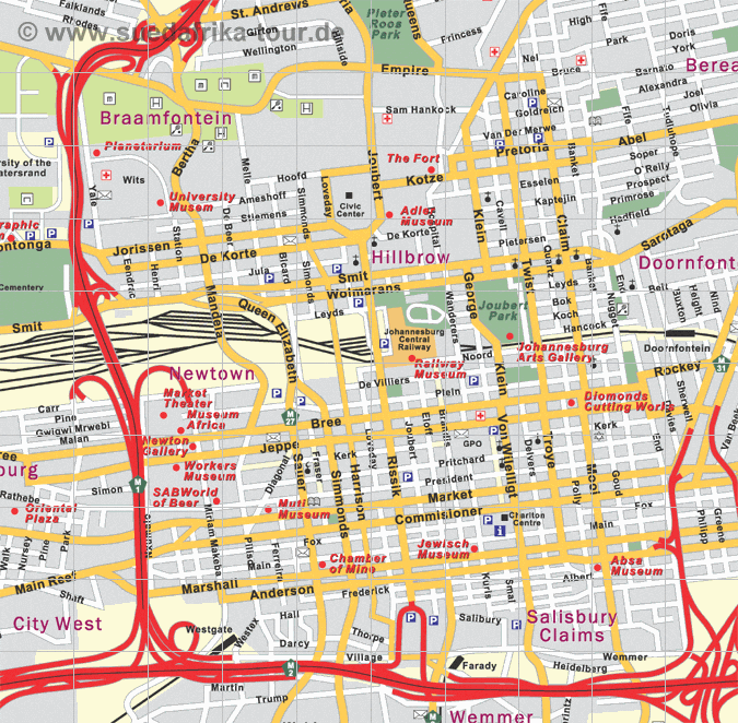 City Map Johannesburg