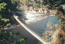 Suspension Bridge an der Mndung des Storms River
