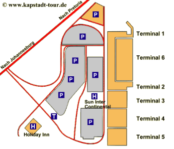 Flughafen Kapstadt Plan