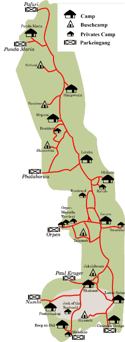 Hauptverbreitungsgebiet - Karte  by www.kapstadt-tour.de